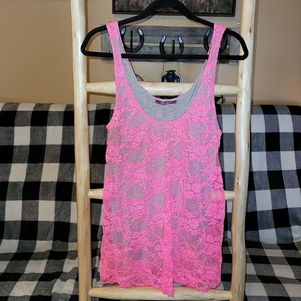 Womens lace tank top size large Julie's closet